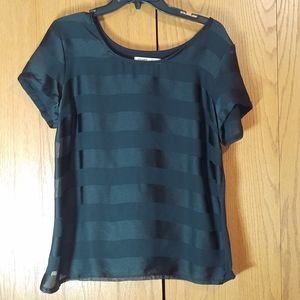 Old Navy Black Striped Blouse